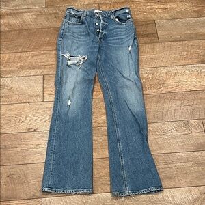 Citizens Of Humanity Distressed Blue Flare Jeans